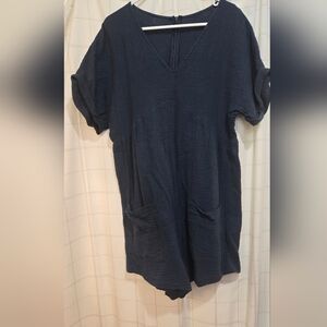 Emery Rose Cotton Gauze Romper